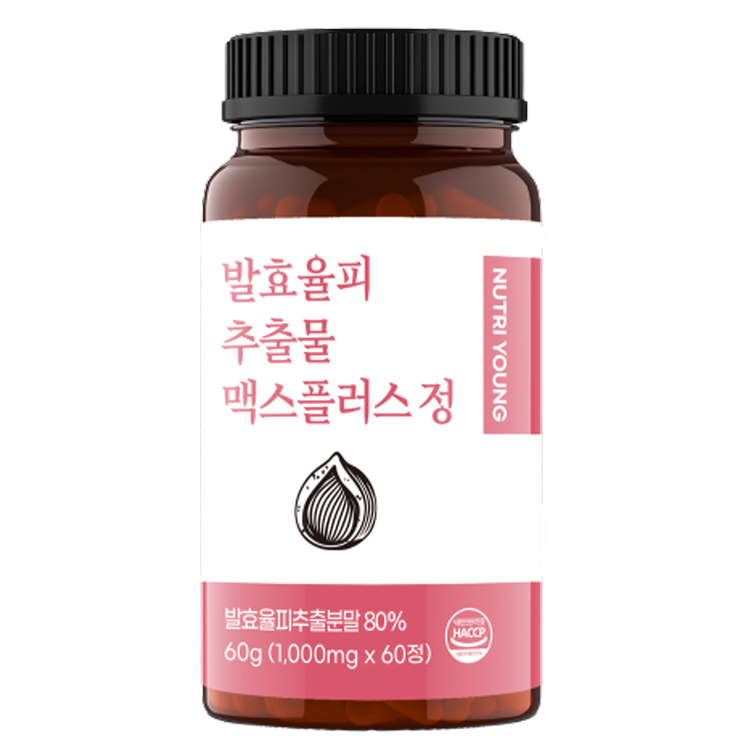 뉴트리영 <b>발효율피 추출물</b> 맥스플러스 정 1000mg x 60정