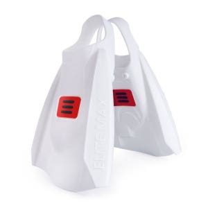 DMC 엘리트맥스 오리발 숏핀 (리펠로키링+메쉬백+파우치+스트랩) 화이트 FINS