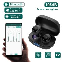 블루투스 충전식 보청기 고출력 디지털 사운드 앰프 청각 장애인용 헤드폰