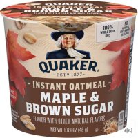 미국 Quaker 퀘이커 인스턴트 오트밀 메이플 슈가 시리얼 컵 48g