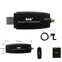 DAB + USB 안드로이드 자동차 라디오 플러스 안테나 증폭기  GPS 스테레오 수신기  자동 튜너 박스 어댑터  신호 부스터 동글 모듈