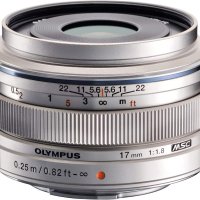 올림푸스 M.ZUIKO 디지털 17MM F1.8 렌즈 실버