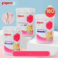 Pigeon- 얇은 샤프트 면봉    면봉   귀 및 코 청소  면봉  면봉  180 개상자