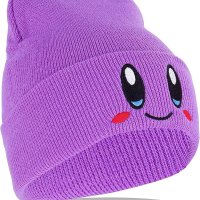 JILANI HANDICRAFT - KIRBY BEANIE 성인용 애니메이션 모자 액세서리 KAWAII 미디엄-라지