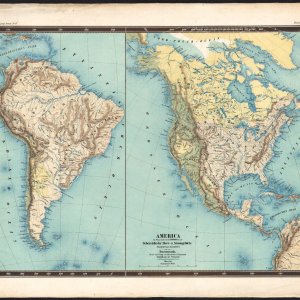 1858 희귀 대형 오래된 지도 미국 바다와 강 미국 캐나다 석판화