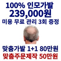 인모 맞춤가발 남성가발 매장관리권 천안가발 가인