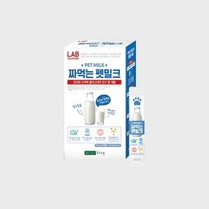 건국우유 랩솔루션 짜먹는 펫밀크 25p