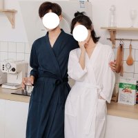 여름용 얇은 샤워가운 목욕가운 사우나 호텔 골프장