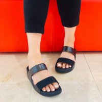 FITFLOP 루루크리스탈엠벨리쉬슬라이드 22 S S 올블랙 여성 FFSO2E218BB