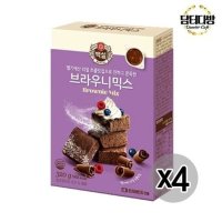 백설 브라우니믹스 320g X 4개브라우니믹스 브라우니만들기 제빵믹스 제빵재