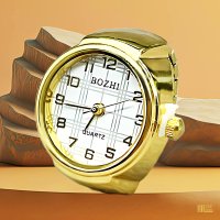 반지시계 Luxury 브랜드의 시작 BOZHI 크리스탈 스트라이프 손가락시계