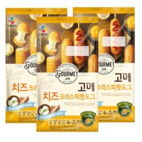 CJ 비비고 고메 치즈크리스피 핫도그 340g 3개