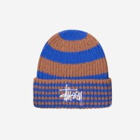 스투시 스트라이프 빅 베이직 비니 로얄 Stussy Striped Big Basic Beanie Royal