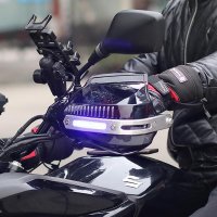 바이크 오토바이 핸드 가드 혼다 버드 cbr1100xx goldwing gl1800 pcx 용 LED 앞 유리