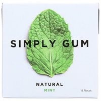 Simply Gum 심플리 껌 내츄럴 민트 12팩 1개 1g