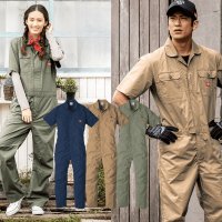 846817 디키즈 Dickies 반팔 점프슈트 커버롤 멜빵바지 작업복 캠핑 남녀 공용 커플룩