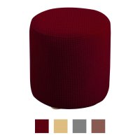 Stretchable Footstool Slipcover Footrest Cover Protector for Living Room