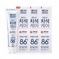 메디안 치석케어 화이트 치약 120g 3P