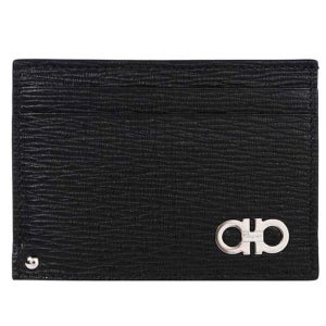 페라가모 더블 간치니 네로 투톤 카드지갑 블랙 레드 66A061 685914 23SS 은장 더블간치니 66 A061 0685914