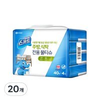 스카트 주방 식탁 전용 물티슈 40p  20개