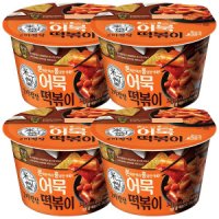 CJ제일제당 CJ 미정당 어묵떡볶이 346g x 4개 컵 냉장식품 간편조리