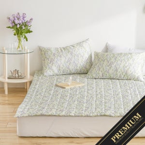 아일라 라벤더 풍기인견+모달100% 여름 누빔패드(SS)(Q)