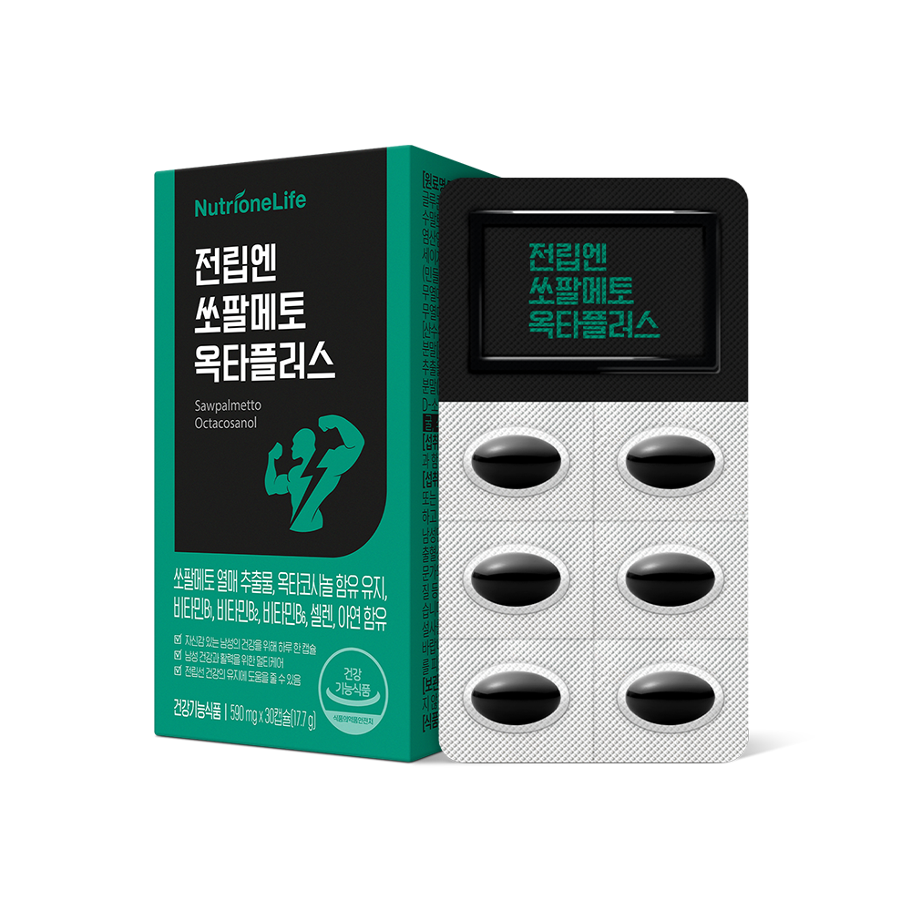 [뉴트리원]  <b>전립엔 쏘팔메토 옥타플러스</b> 1박스 1개월분 캡슐