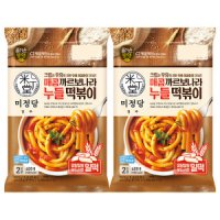 CJ제일제당 CJ 미정당 매콤까르보나라 누들떡볶이 400g x 2개 냉장식품 간편조리