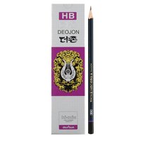 문화 더존 HB 연필 12개 미술용 연필 드로잉 스케치 그림 소묘