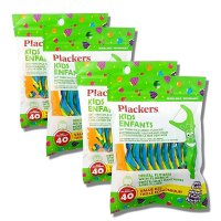 플랙커스 Plackers 아동용 치실 40개입 4팩 믹스 베리