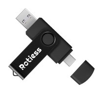 ROTIESS USB3.0 c타입 USB메모리 2in1 OTG 휴대용 유에스비 검정  1TB