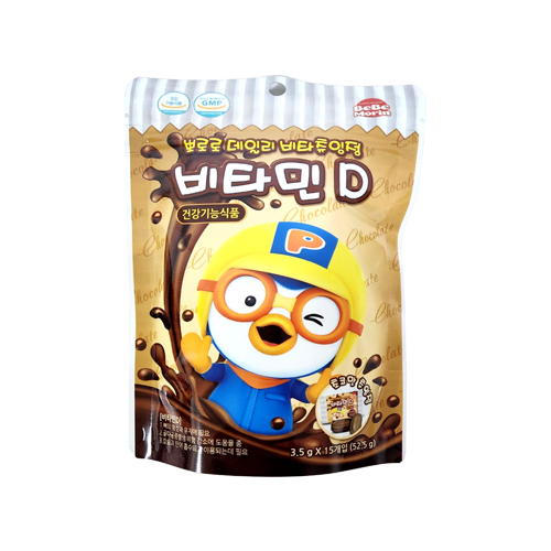 (주)<b>태양생활건강</b> 뽀로로 데일리 비타츄잉정 비타민D (15개입)-어린이 <b>건강</b>기능식품  52.5g  1개
