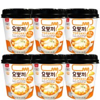 요뽀기 치즈 떡볶이 용기  120g  6개