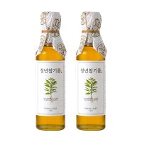 저온압착 청년 참기름  180ml  2개