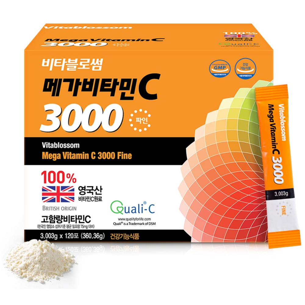 <b>초당약품</b> 비타블로썸 메가<b>비타민C</b> 3000 파인  360.36g  1개