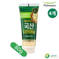 풀무원 튜브형 다진마늘 80g  4개