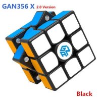 간큐브 간즈 큐브 GAN 356 X V2 3x3x3 마그네틱 매직 스피드 Gan 356x 어린이 선물용 장난감  Numerical IPG Black