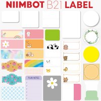 Niimbot B21 라벨프린터 라벨지  사각투명 40x60  1개