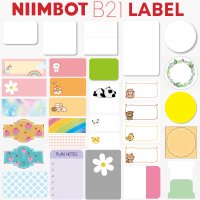 Niimbot B21 라벨프린터 라벨지  케이블화이트  1개