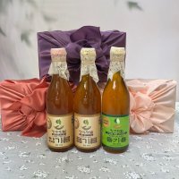 장수텃밭 [선물포장] 참기름+들기름 350ml  덜볶은참기름1병+생들기름1병