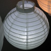 [홈앤스쿨] 한지갓등 종이등 풍등 LED 램프등 갓등 연등 원형등 모빌  한지갓세트_LED램프20cm
