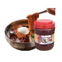 [면마을]2KG 물 비빔 만능냉면양념장 다데기 1박스(8개입 x 2KG)  2KG물냉면장8개  2kg  1개