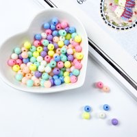 파스텔컬러 아크릴 구슬비즈(20g)  6mm