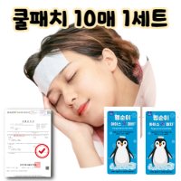 쿨링 시트 10매 (1세트) :: 열냉각시트 해열 패치 쿨 이마 아기 영 유아 어른 성인 임산부 어린이 강아지 파스 열패치 열날때 냉찜질 팩  5세트(50매)