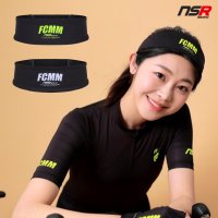 NSR x FCMM 기능성 스포츠 헤어밴드 자전거 등산 라이딩 땀흘림방지 밴드  블랙  One size