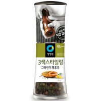 청정원 쉐프의허브 3색스타일링 그라인더통후추  35g  1개