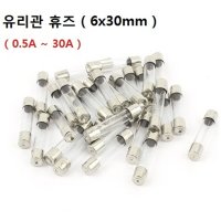 유리관 휴즈 6x30mm 0.5A~30A 13종류 퓨즈 FUSE  10A