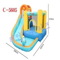 [레인보우키즈]에어바운스 가정용 미끄럼틀 방방이 홈바운스 C타입  C--5605  모델명