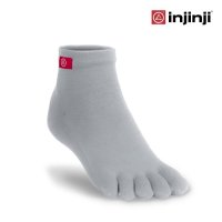 INJINJI 인진지 양말 라이너 띠너 발가락 양말 스포츠 양말  M  그레이