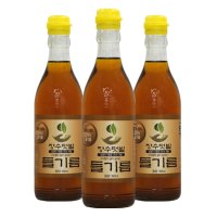 장수텃밭 통들깨100% 옛날 들기름 350ml 3병  3개